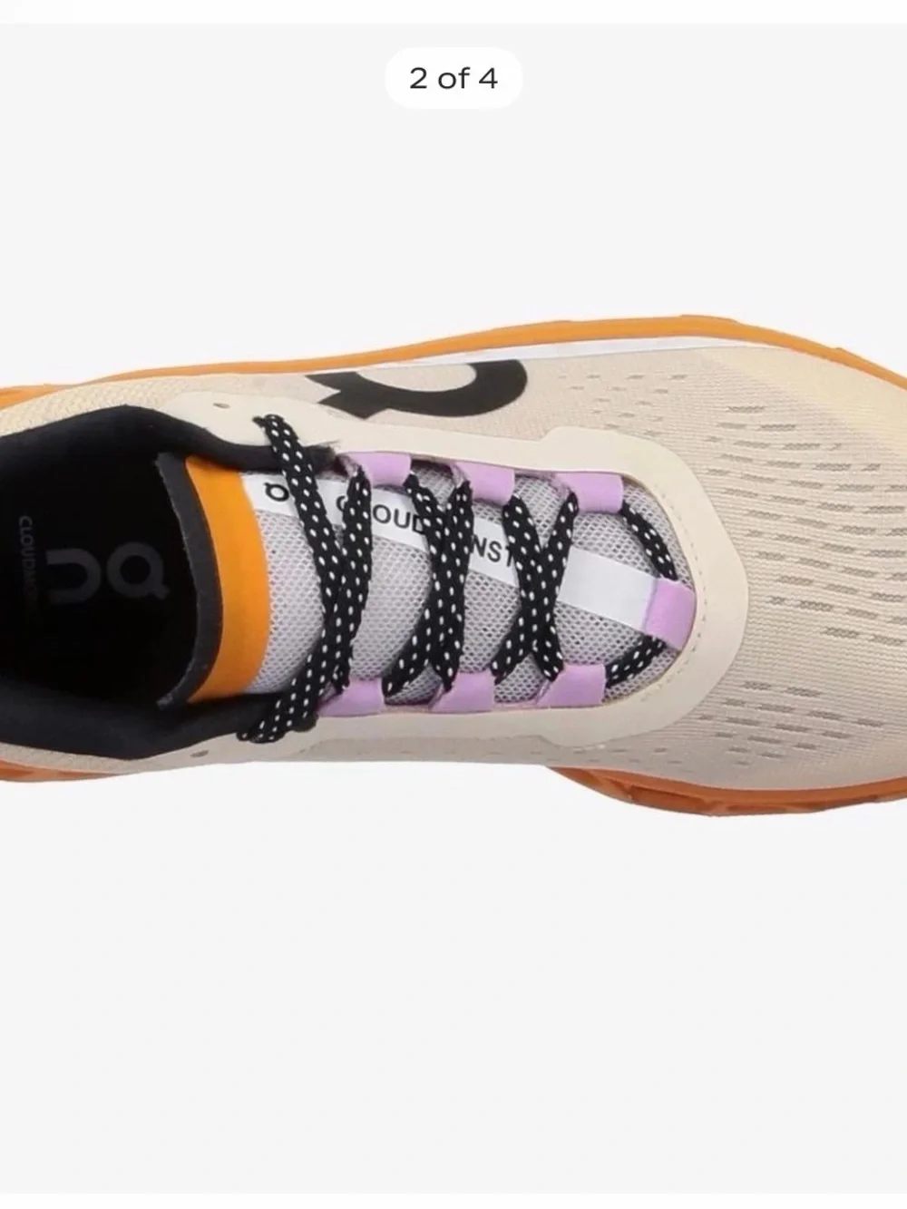 On Running Women's Cloudmonster in Cream, Orange & Black